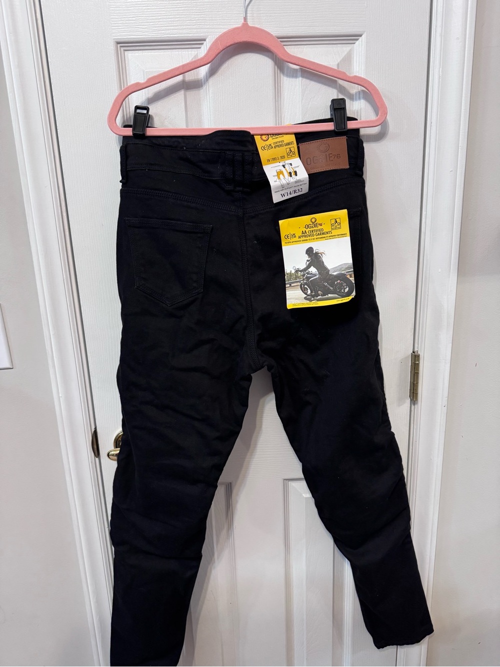 Women’s Black Motorcycle Kevlar DuPont Jeans - Picture 5 of 8